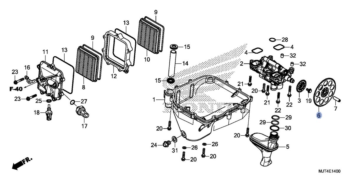 Honda OEM part 15170-MJT-E00