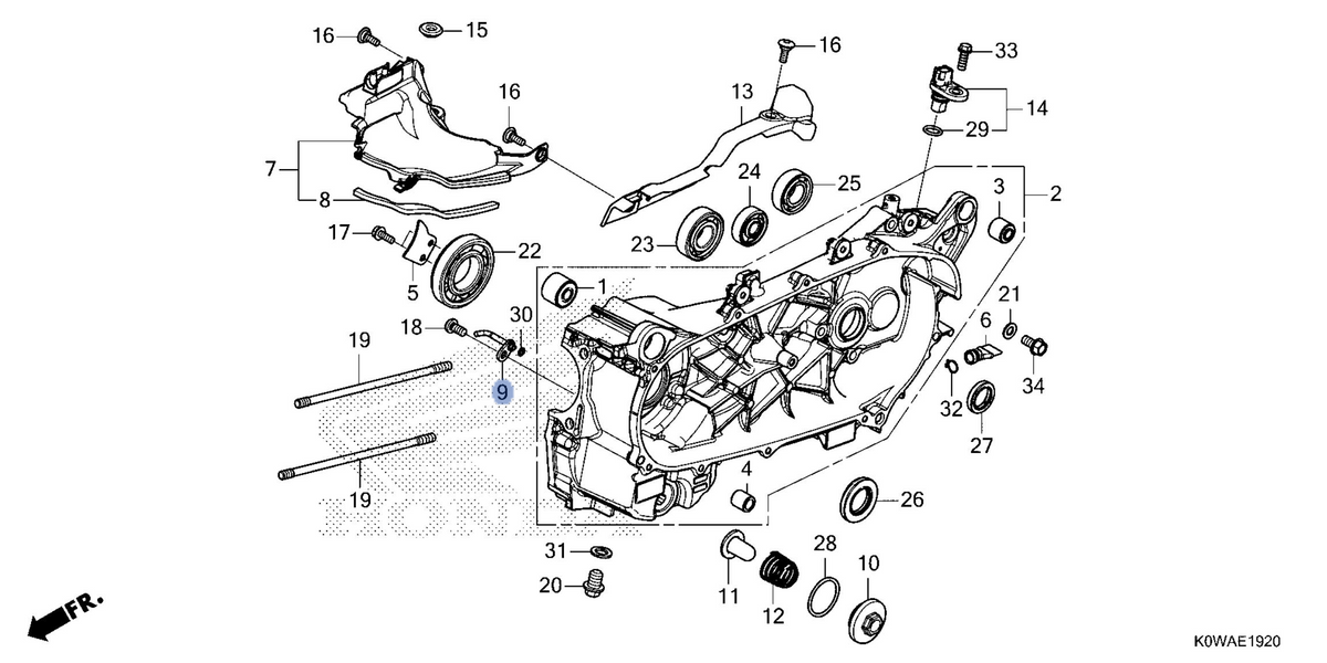 Honda OEM part 15201-K0R-V00