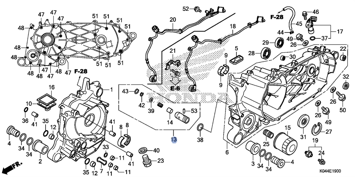 Honda OEM part 15220-KTW-900