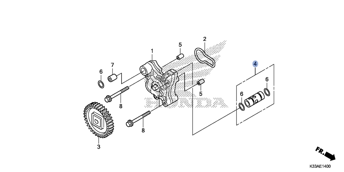 Honda OEM part 15220-KYJ-900