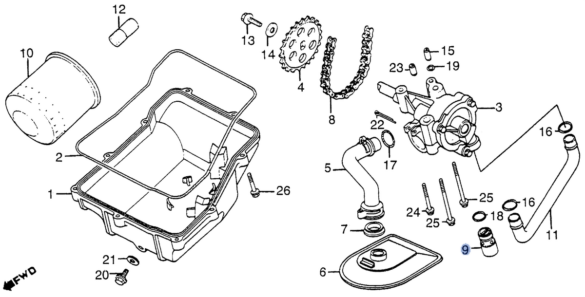 Honda OEM part 15220-MB0-010