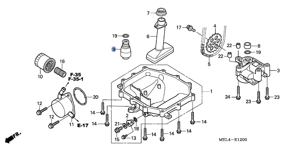 Honda OEM part 15220-MBW-000