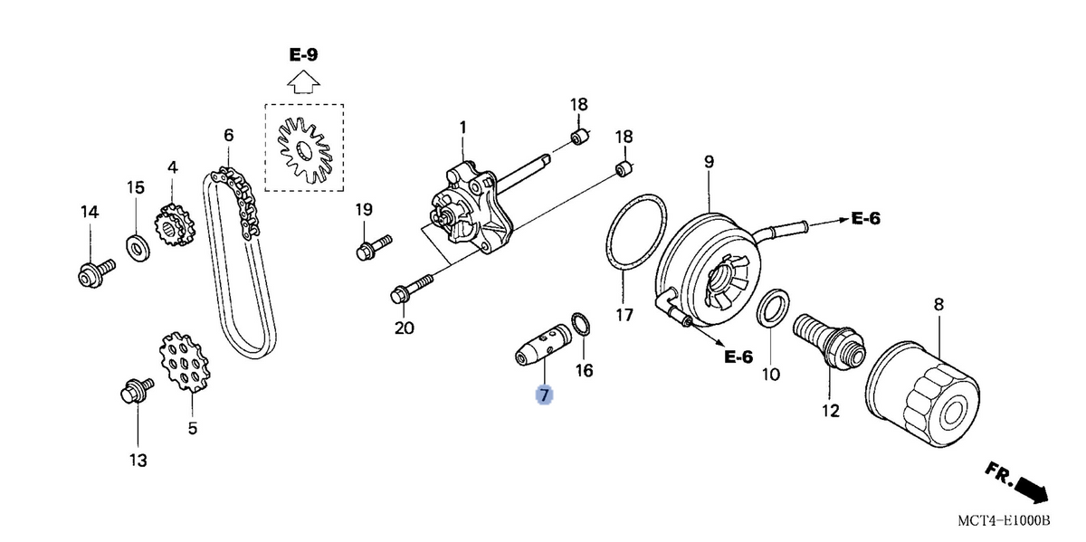 Honda OEM part 15220-MCT-010