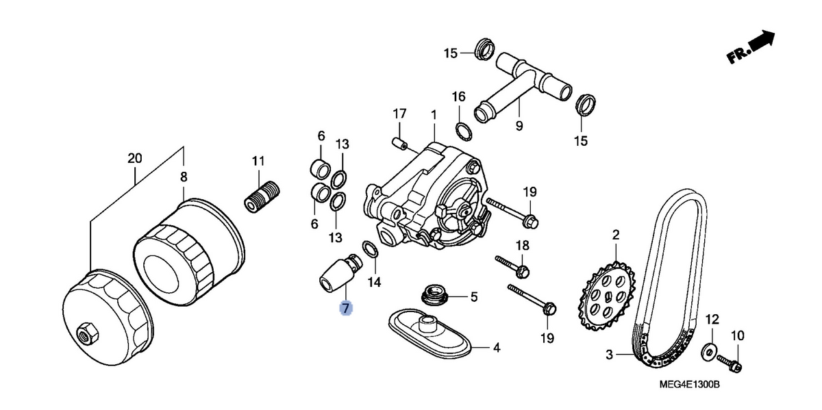 Honda OEM part 15220-MEG-000