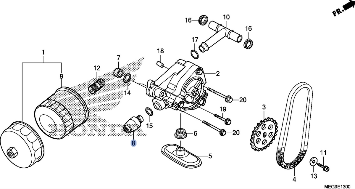 Honda OEM part 15220-MFE-A41