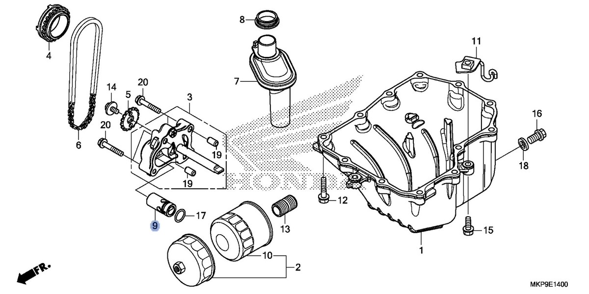 Honda OEM part 15220-MGZ-J00