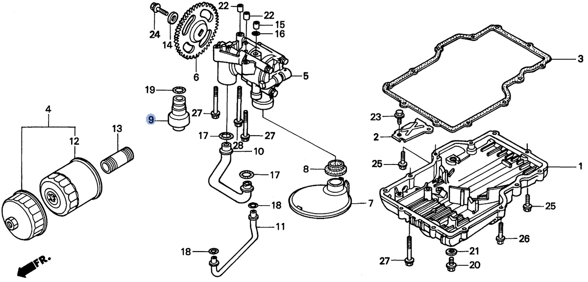 Honda OEM part 15220-MJ0-000