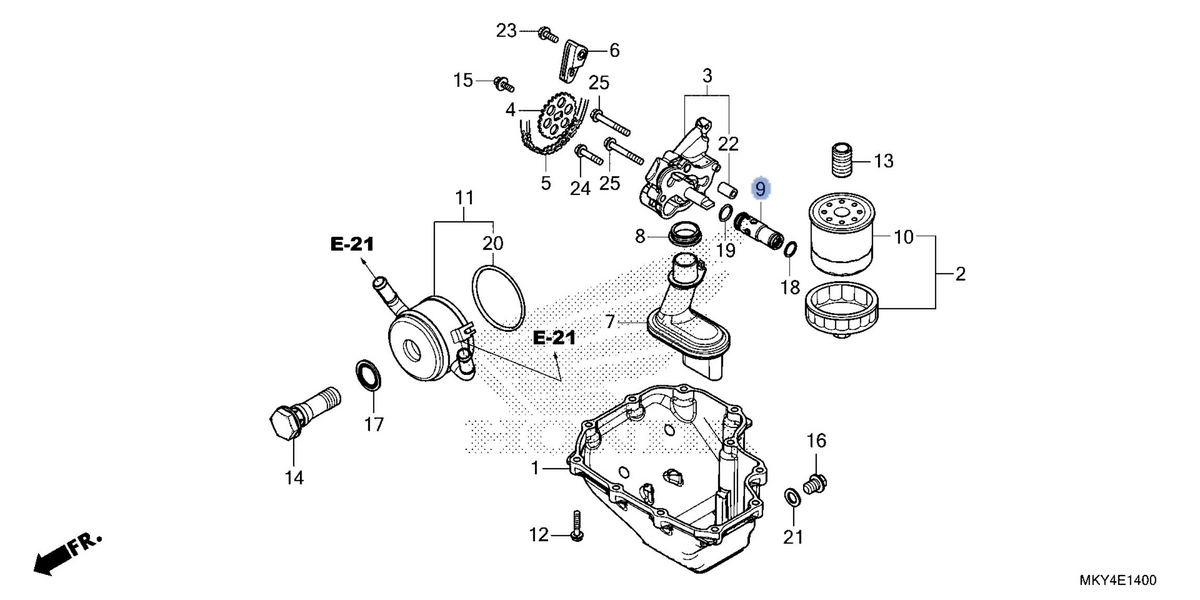 Honda OEM part 15220-MJE-D02