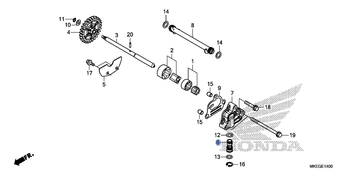 Honda OEM part 15220-MKE-A00