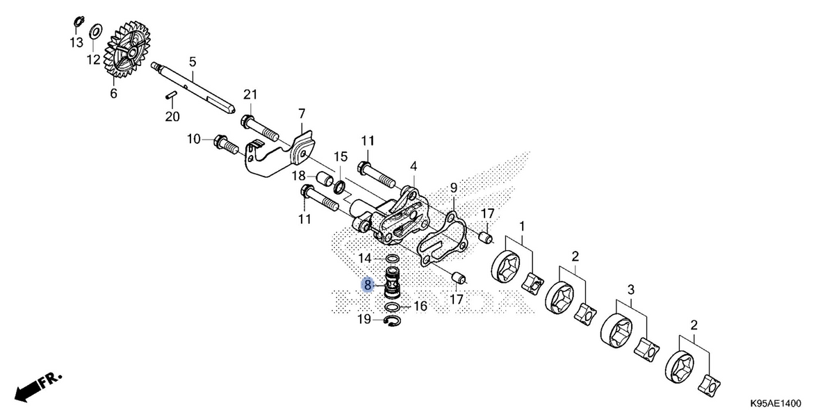 Honda OEM part 15220-MKE-AA0