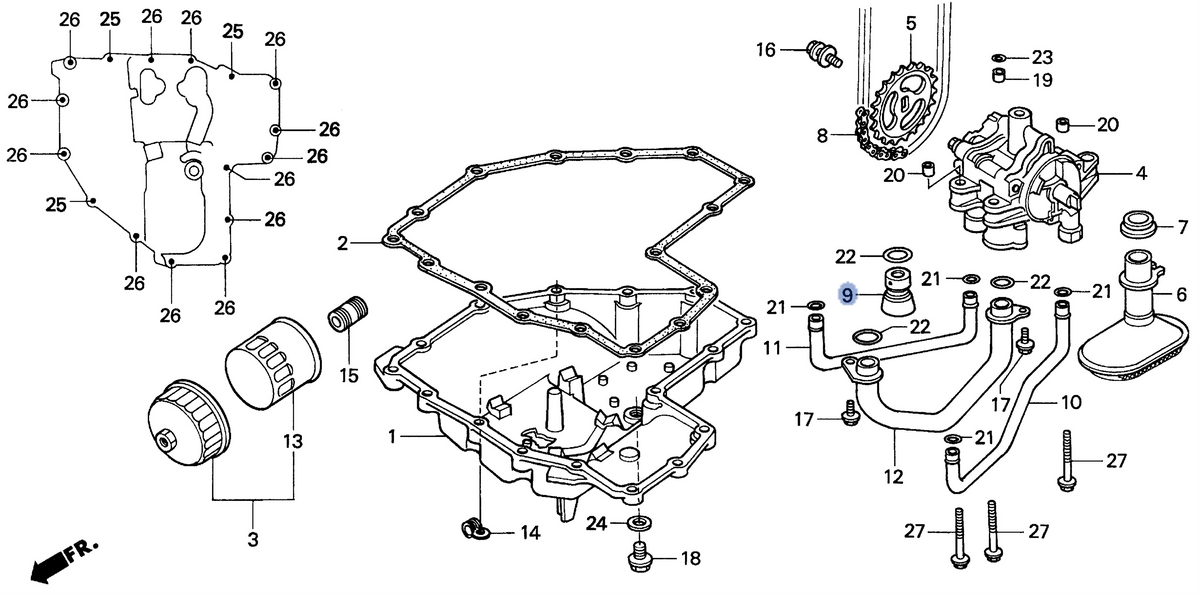 Honda OEM part 15220-MZ1-000