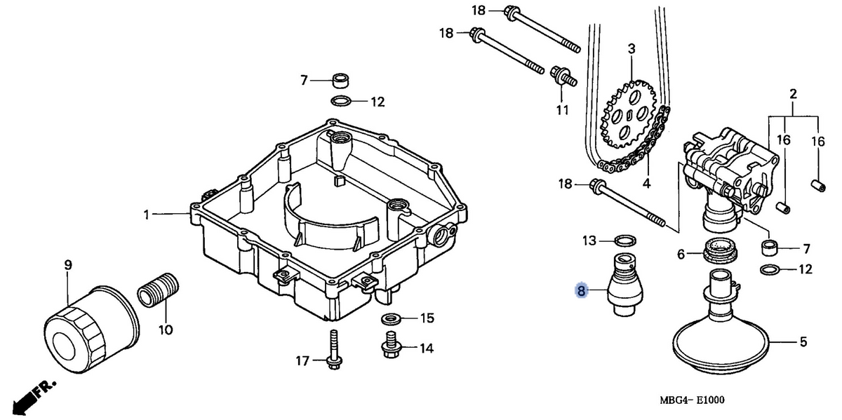 Honda OEM part 15220-MZ5-000