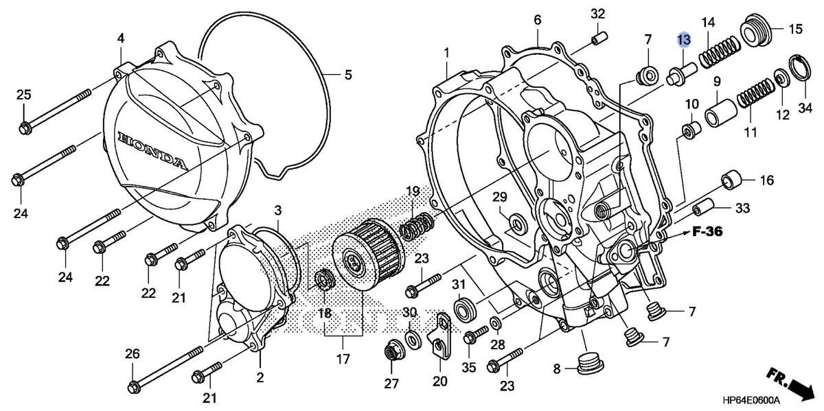 Honda OEM part 15231-HP6-A00