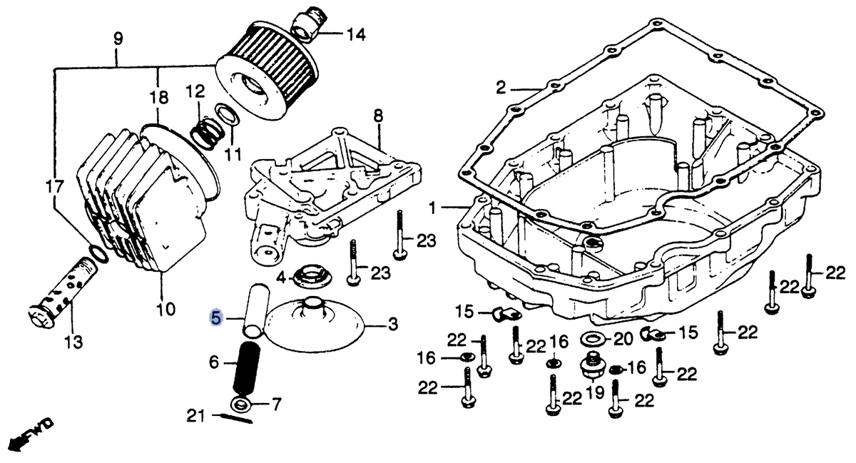 Honda OEM part 15231-PE0-000