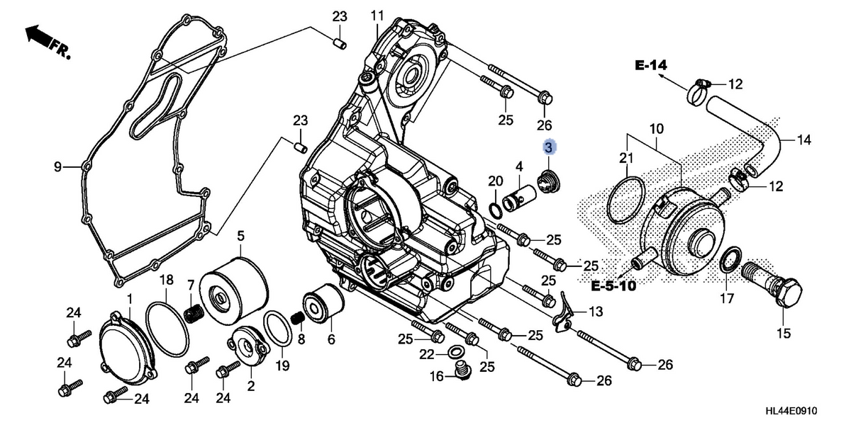 Honda OEM part 15233-MGS-D30