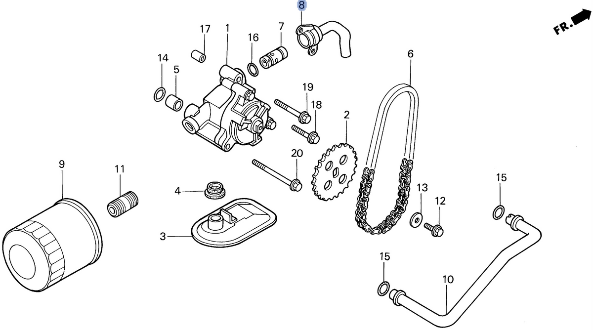 Honda OEM part 15240-MAH-000