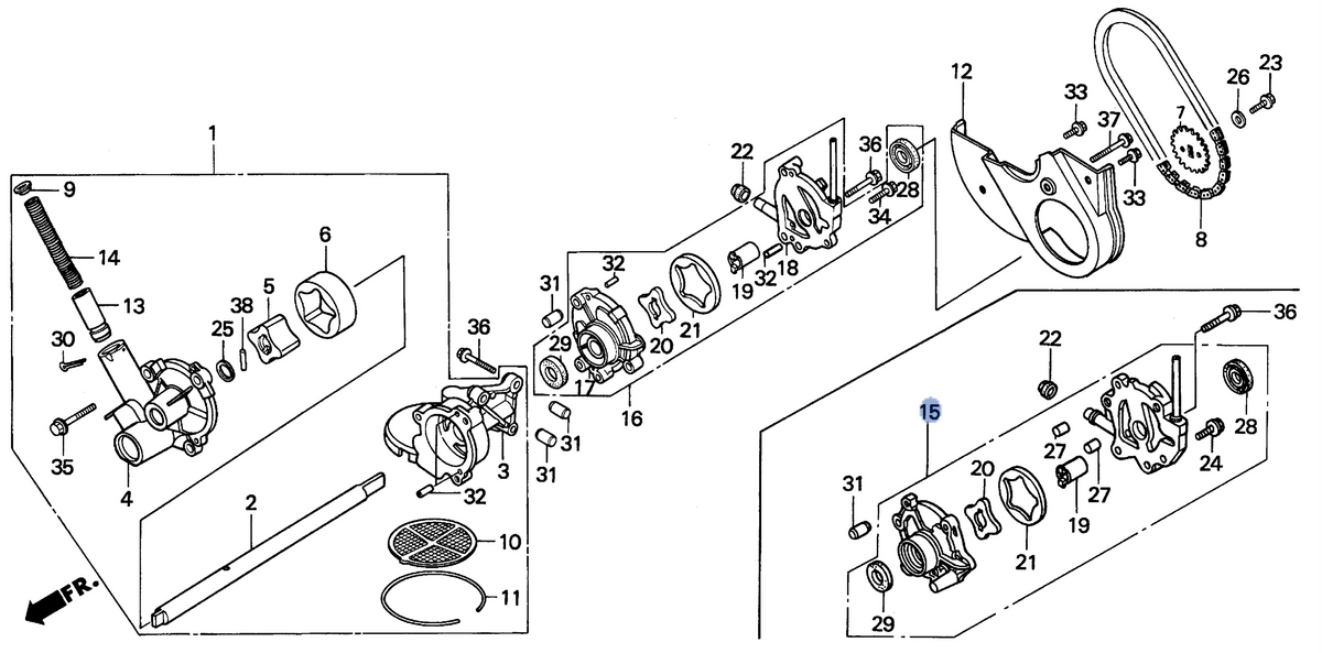 Honda OEM part 15240-MAM-000