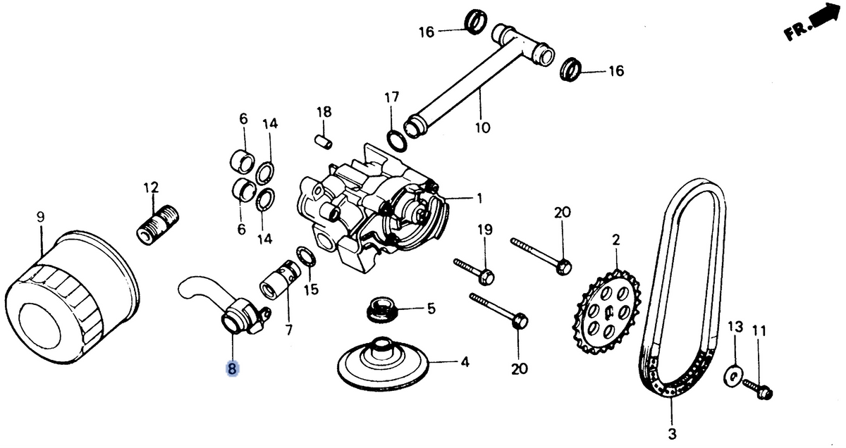 Honda OEM part 15240-MM9-000