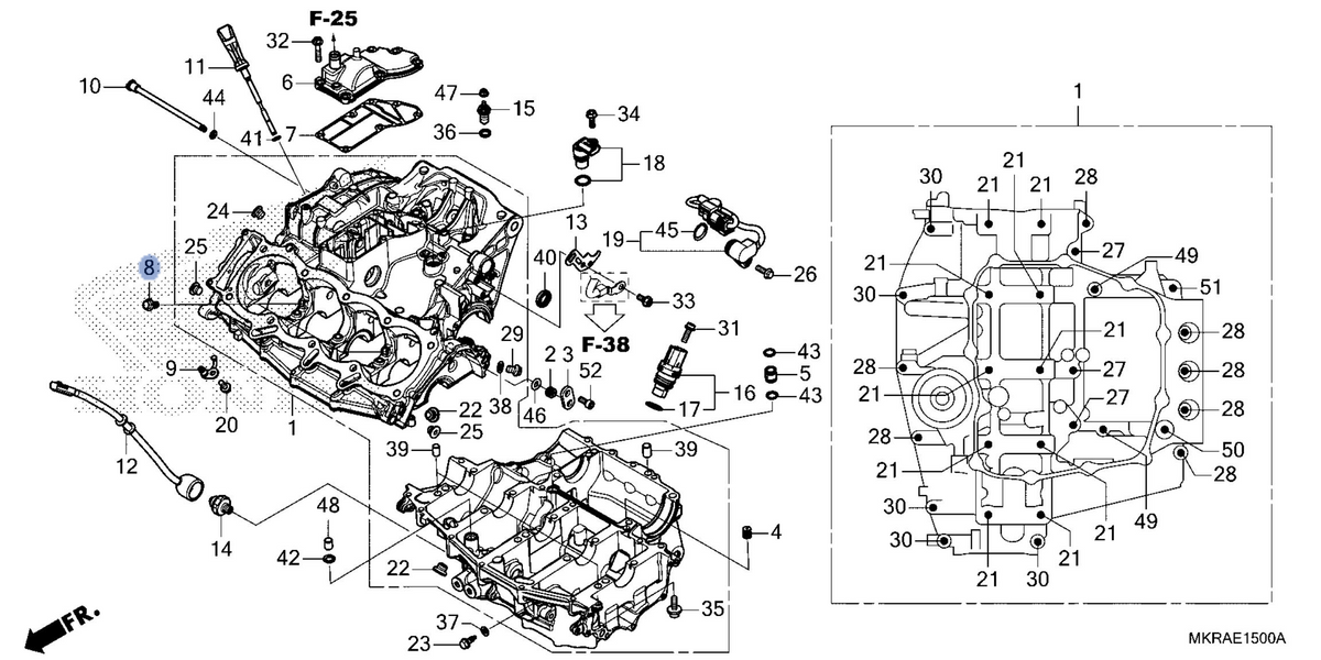 Honda OEM part 15290-MKR-DH1