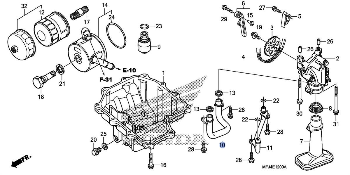 Honda OEM part 15310-MFJ-D01