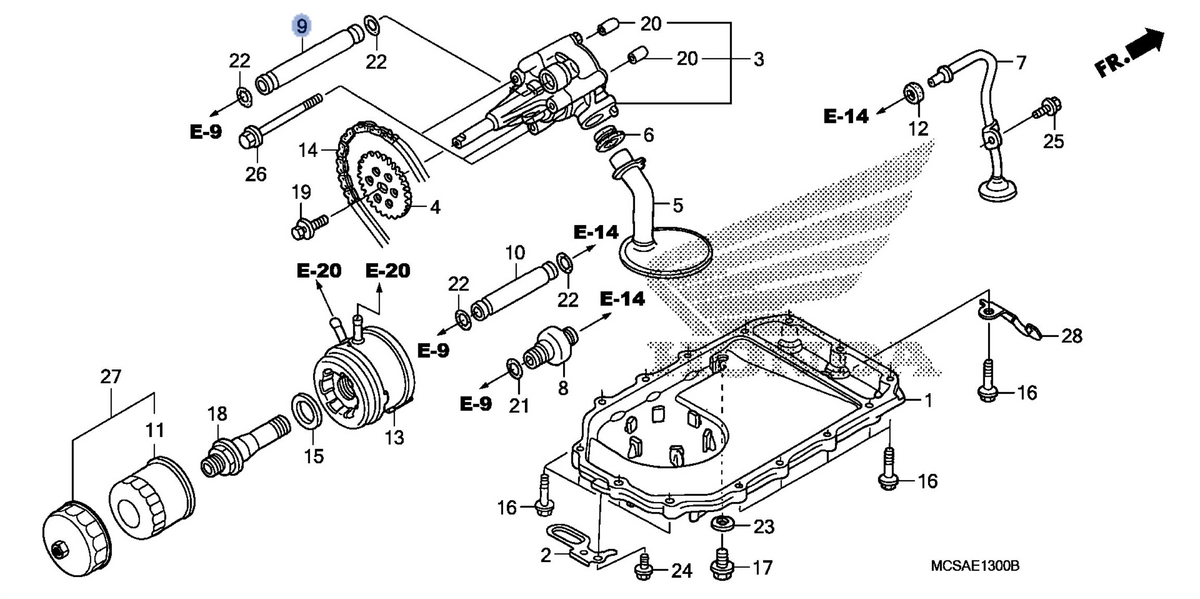 Honda OEM part 15311-MCS-000