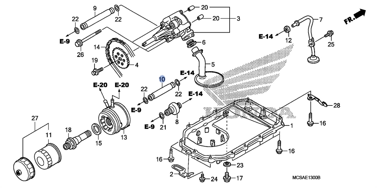 Honda OEM part 15312-MCS-000
