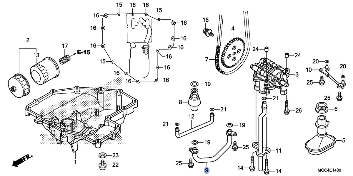 Honda OEM part 15313-MAZ-000