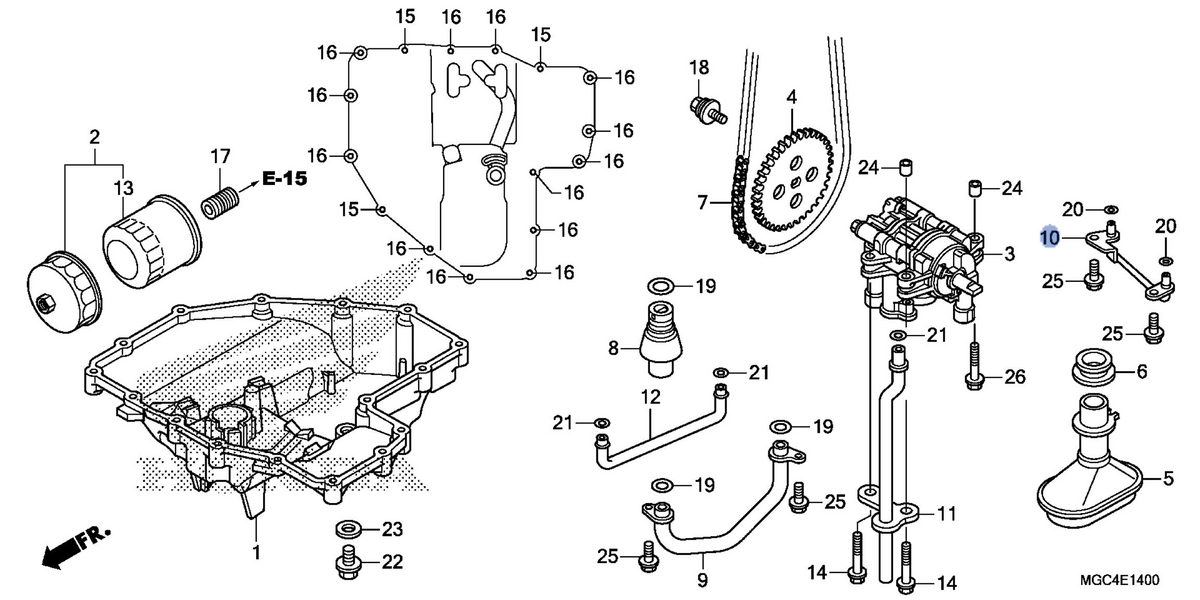 Honda OEM part 15314-MAZ-000