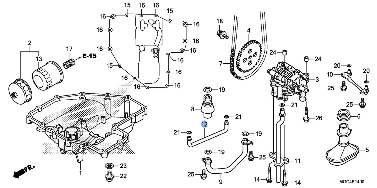 Honda OEM part 15316-MGC-000