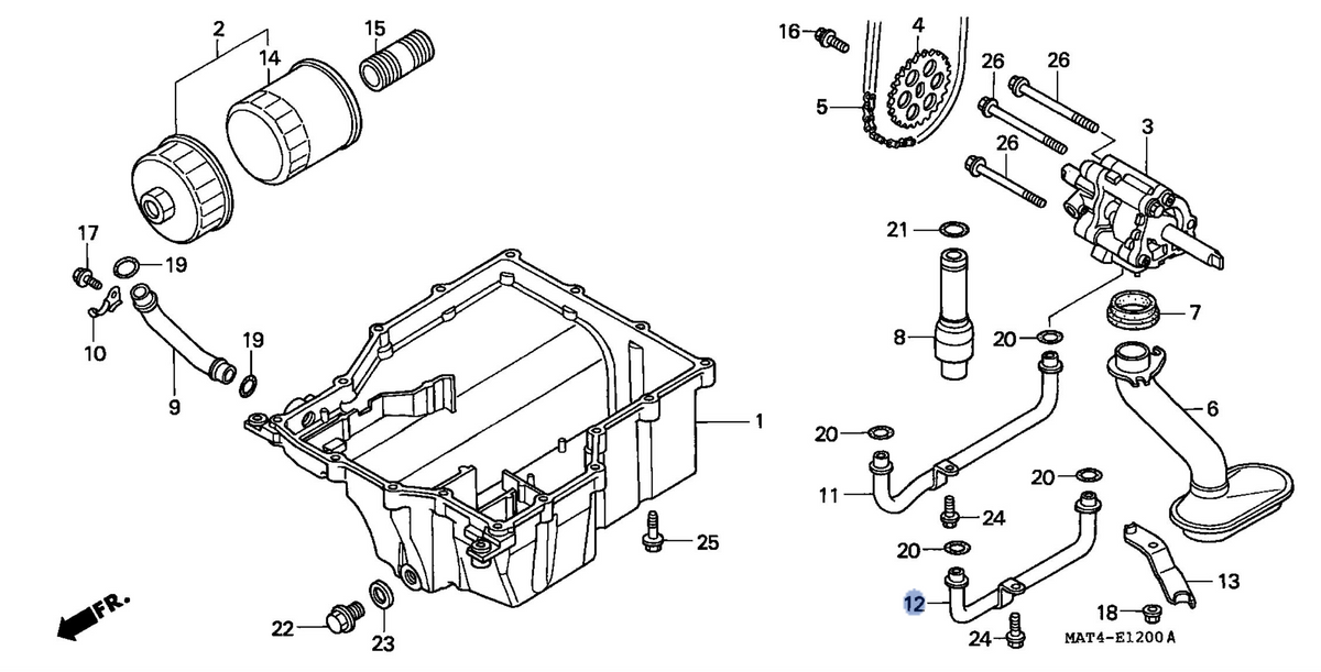 Honda OEM part 15320-MAT-000