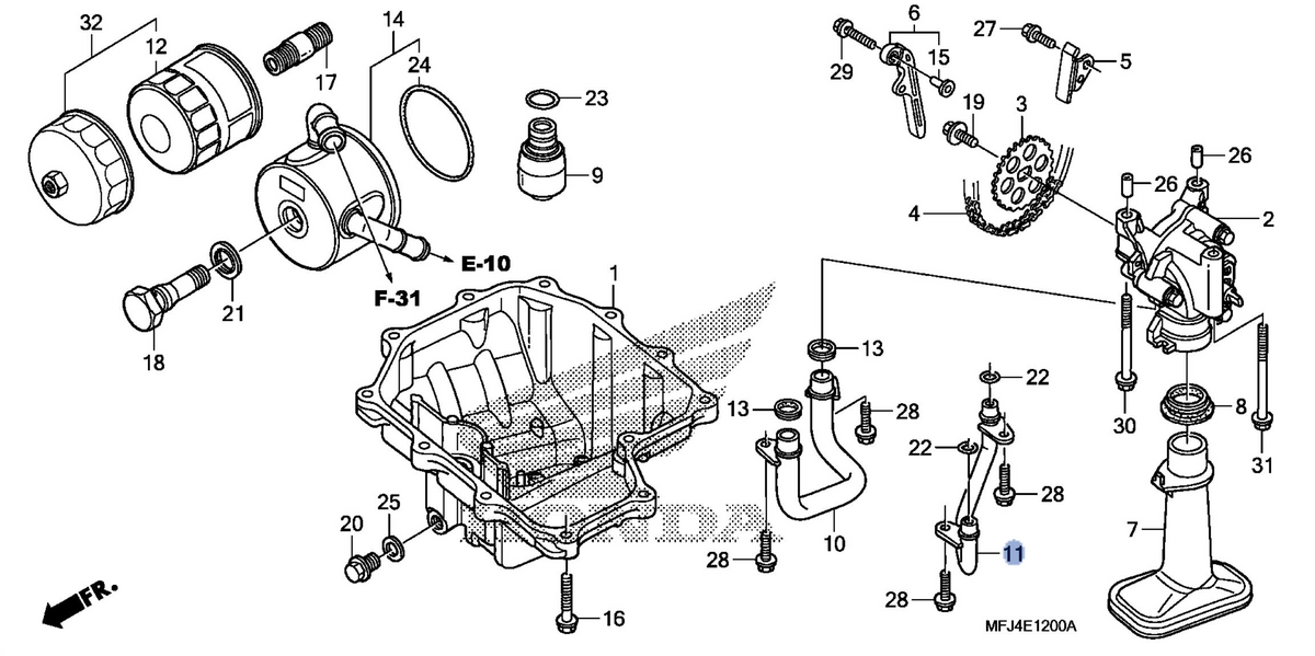 Honda OEM part 15320-MFJ-D00