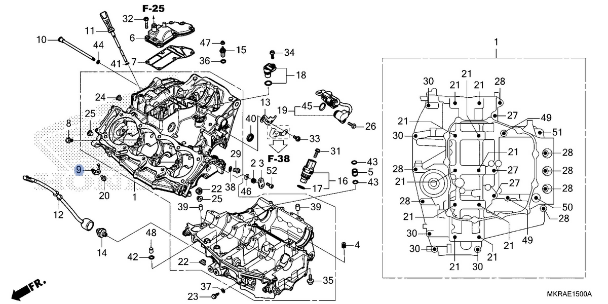 Honda OEM part 15330-MKR-D11