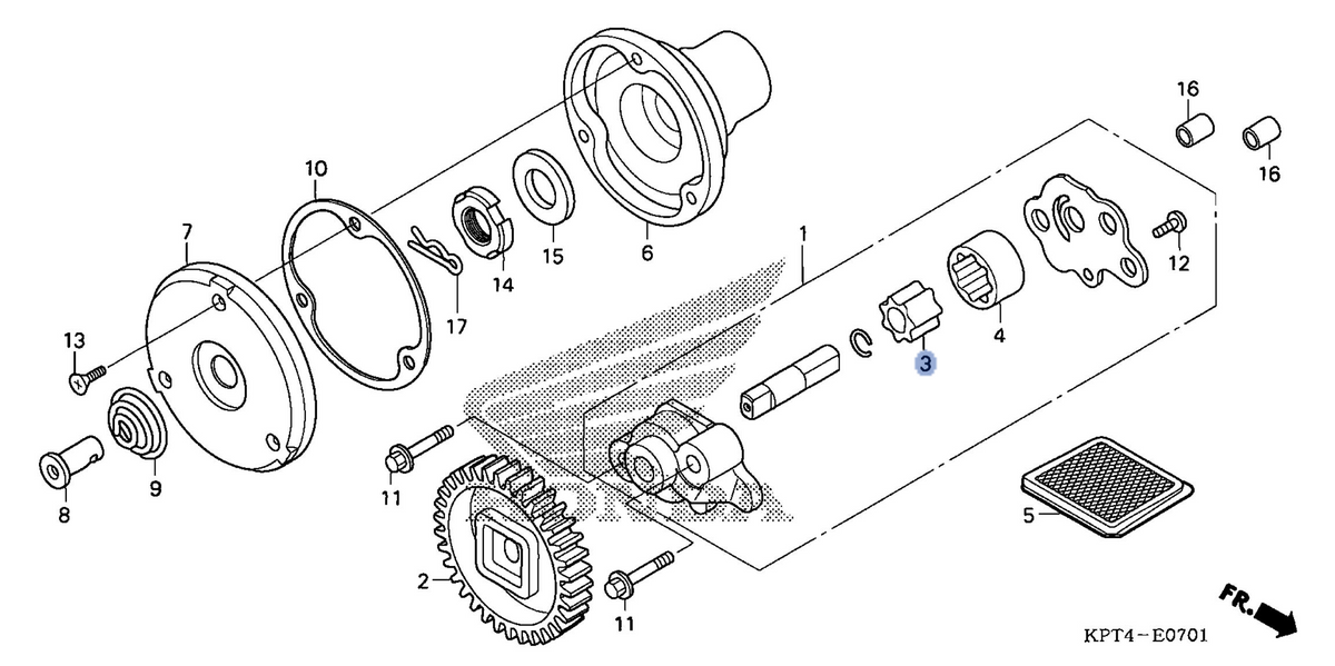 Honda OEM part 15331-KPT-A00