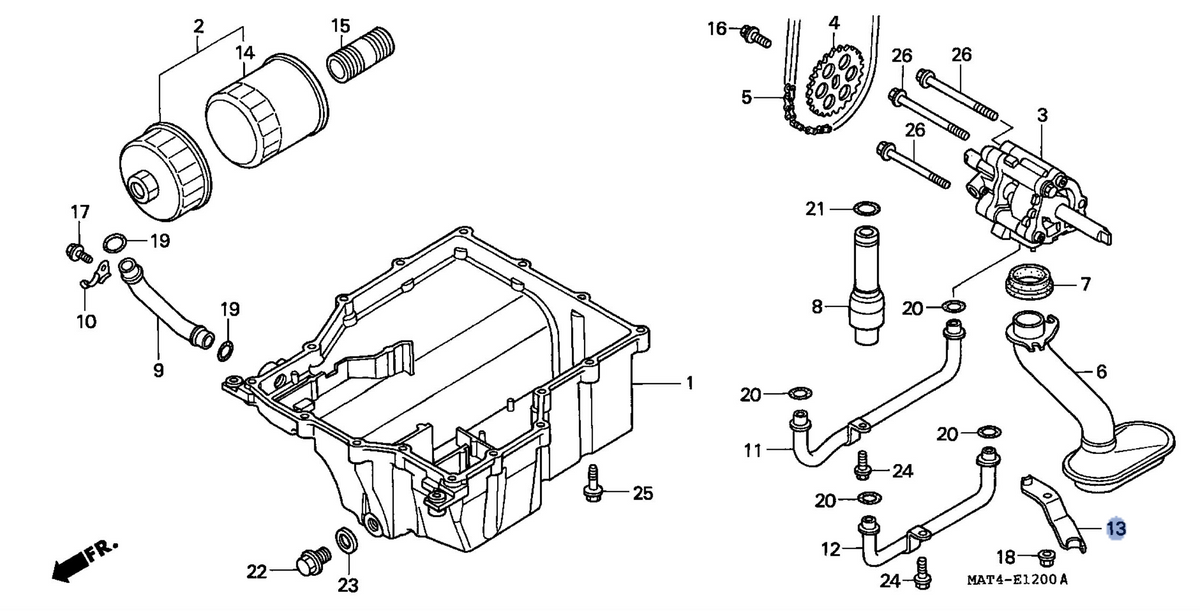 Honda OEM part 15331-MAT-000