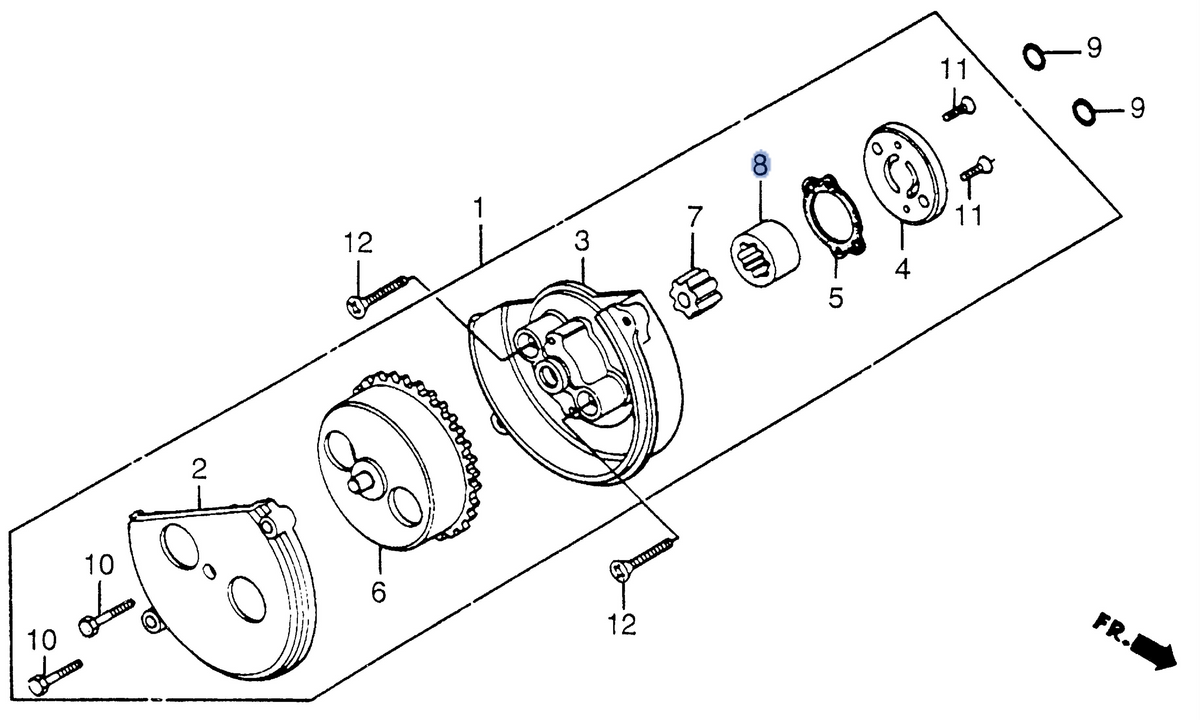 Honda OEM part 15332-958-000