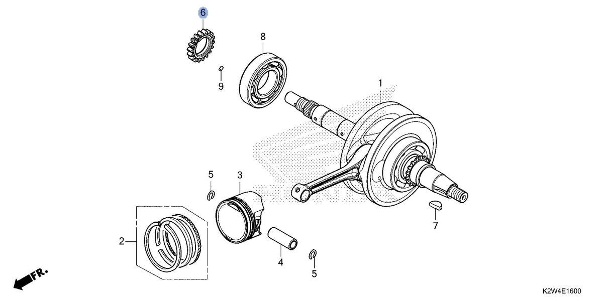 Honda OEM part 15341-K1M-T01