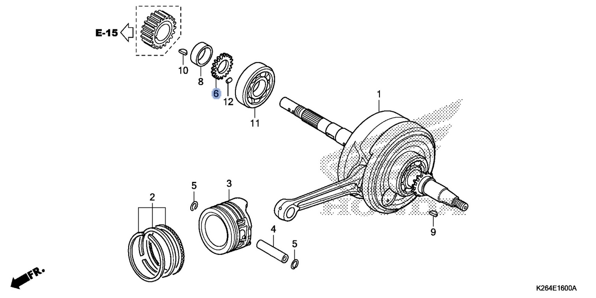 Honda OEM part 15341-KPH-900