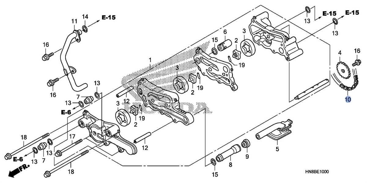 Honda OEM part 15401-HN8-A61