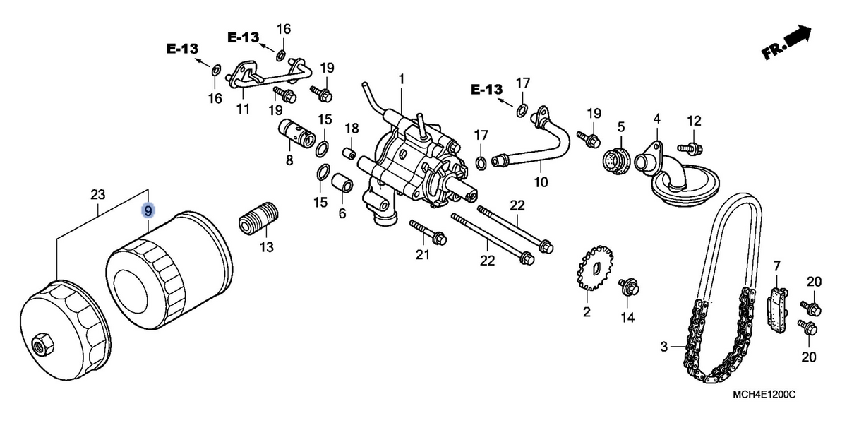 Honda OEM part 15410-MT7-003