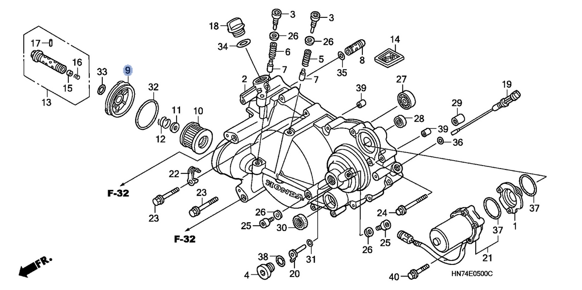 Honda OEM part 15411-HN8-000