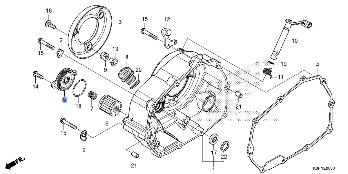 Honda OEM part 15411-K0G-T20