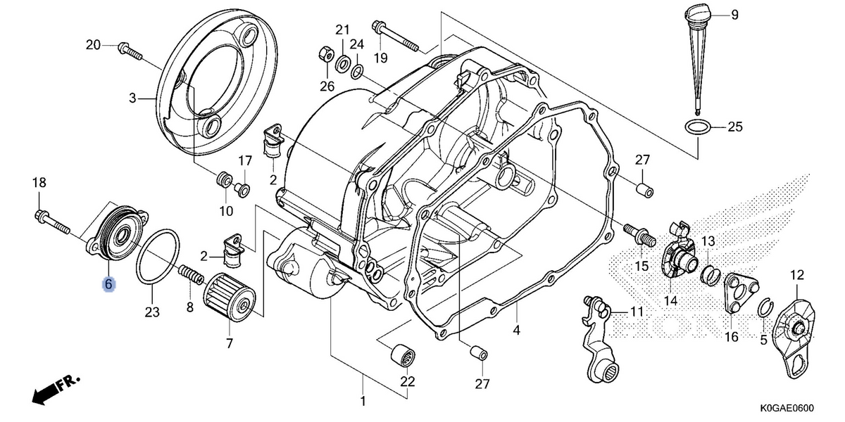Honda OEM part 15411-K0G-T30