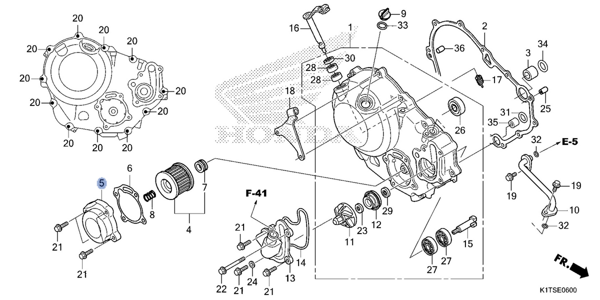 Honda OEM part 15411-K1T-EB0