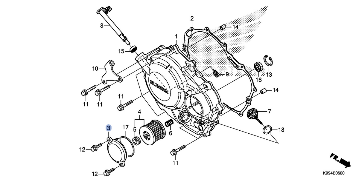 Honda OEM part 15411-K31-900