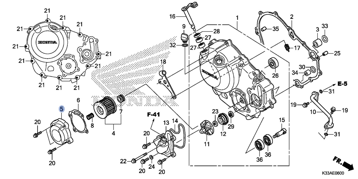 Honda OEM part 15411-K75-T50