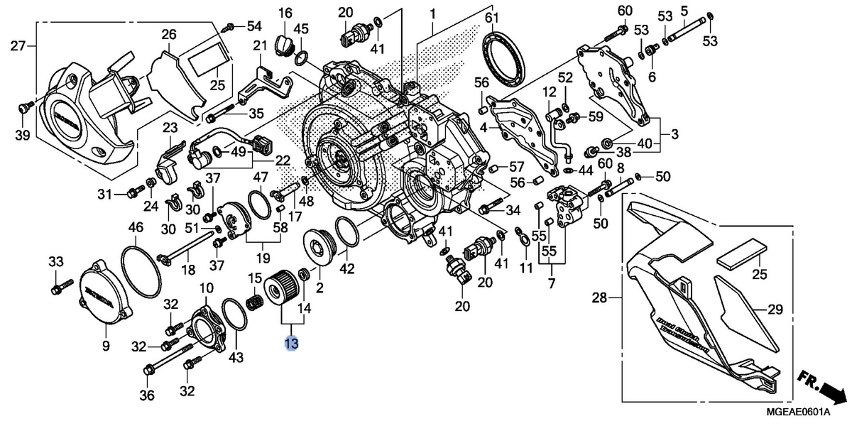 Honda OEM part 15412-MGE-D01