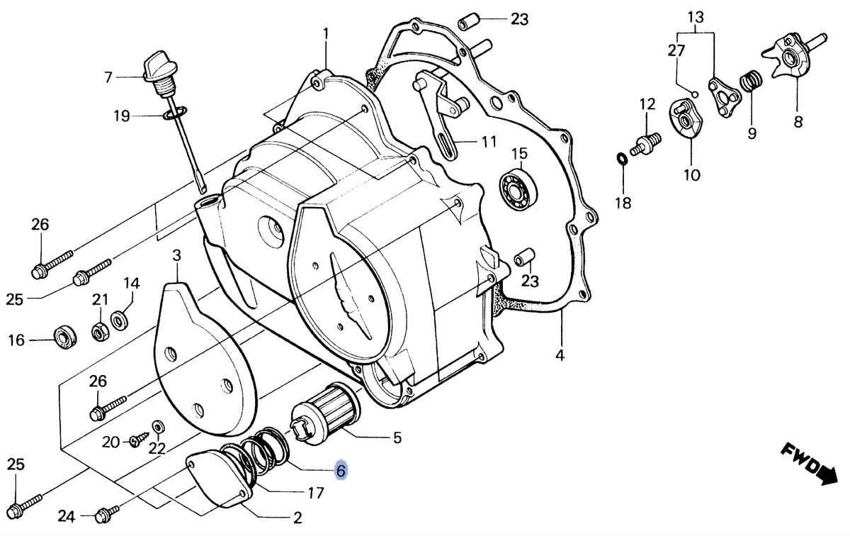 Honda OEM part 15414-HB6-000