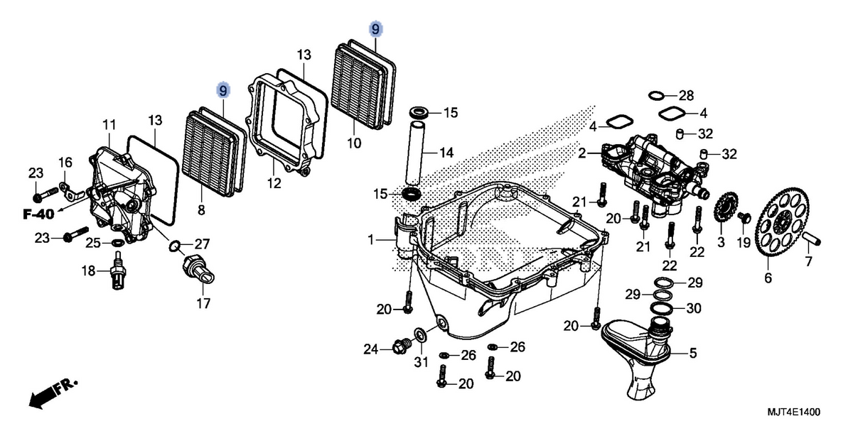 Honda OEM part 15415-MJT-E00
