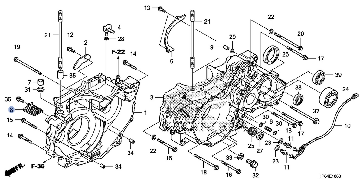 Honda OEM part 15421-HP6-A01