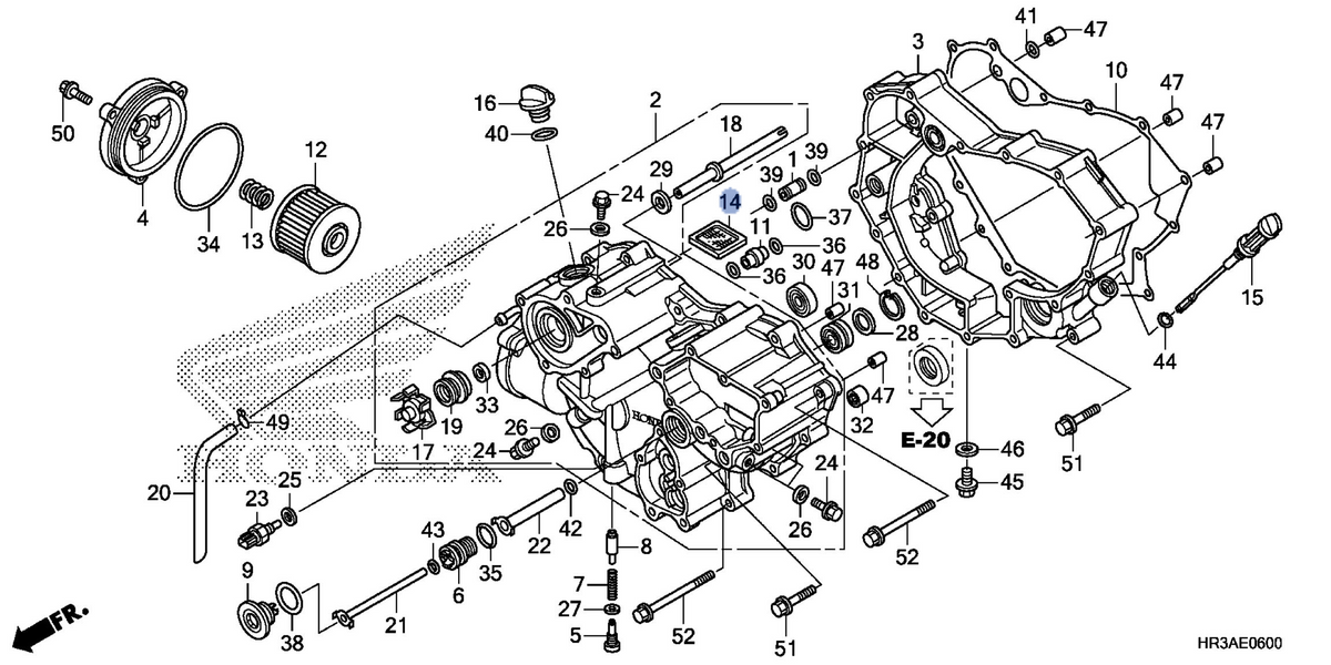 Honda OEM part 15421-HR3-A60